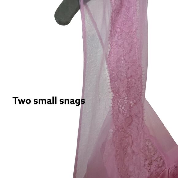 Nighty And Robe Set Vintage 60s Kayser Womens Pink Beautiful Sexy Size 32 S - Picture 8 of 11
